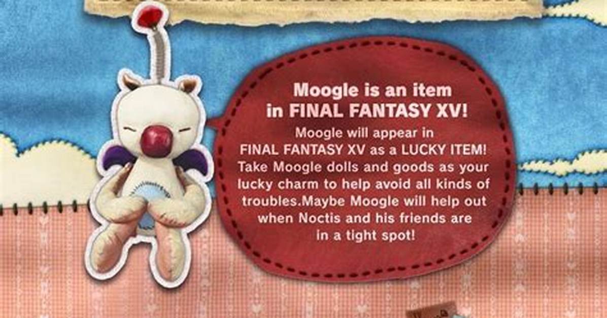 Final Fantasy 15 Getting Moogles as “Lucky Items”