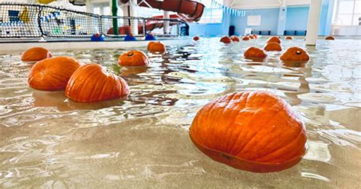 🎃 Floating Pumpkin Patch @ Blacksburg Aquatic Center