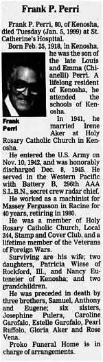 Frank Perri Obituary California, Frank Perri Has Died