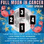 Full Moon in Cancer Tarot Spread -