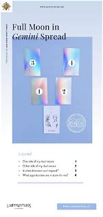 Full Moon in Gemini Tarot Spread -
