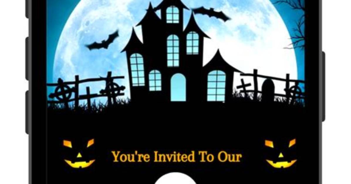 Halloween Party Invitation Tiktok Video Gif Haunted House