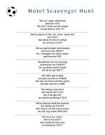 Hotel Scavenger Hunt - Soccer Theme | Macaroni Kid Overland Park - Olathe