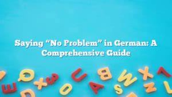 How Do I Say No in German: A Comprehensive Guide for Effective Communication