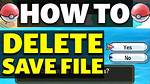 How to Delete a Pokemon Sun Save?