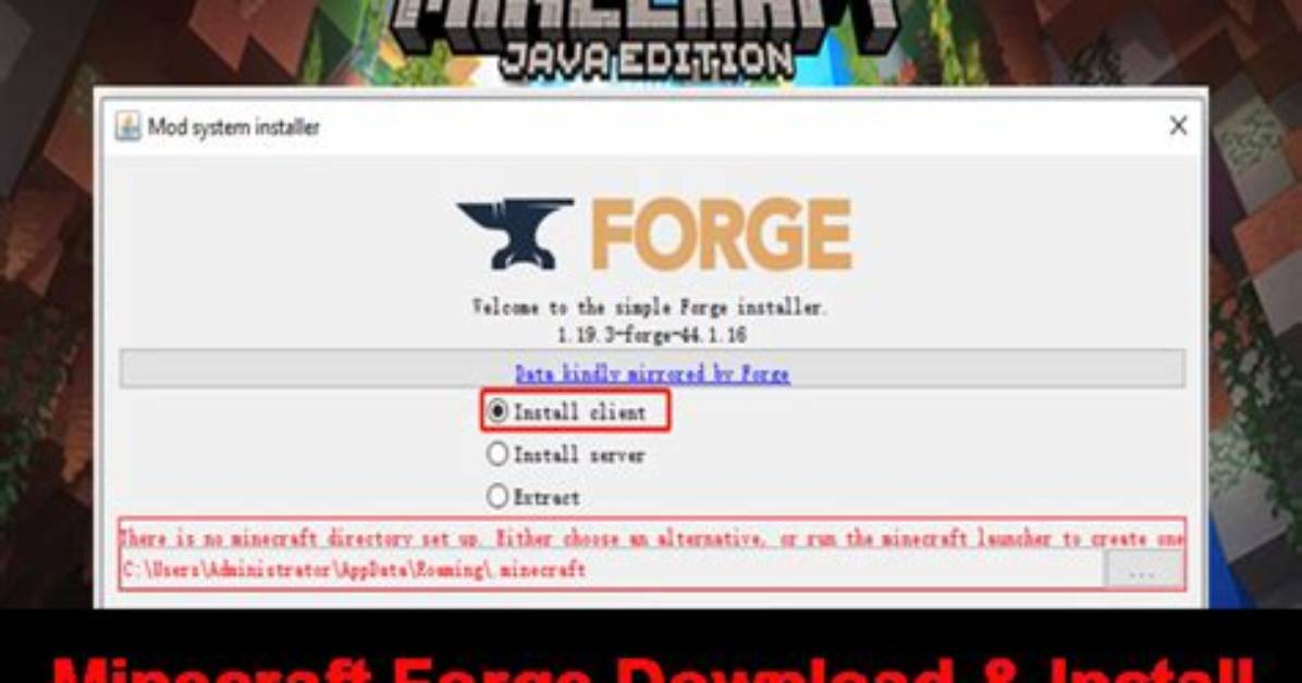 How to Download Forge Minecraft