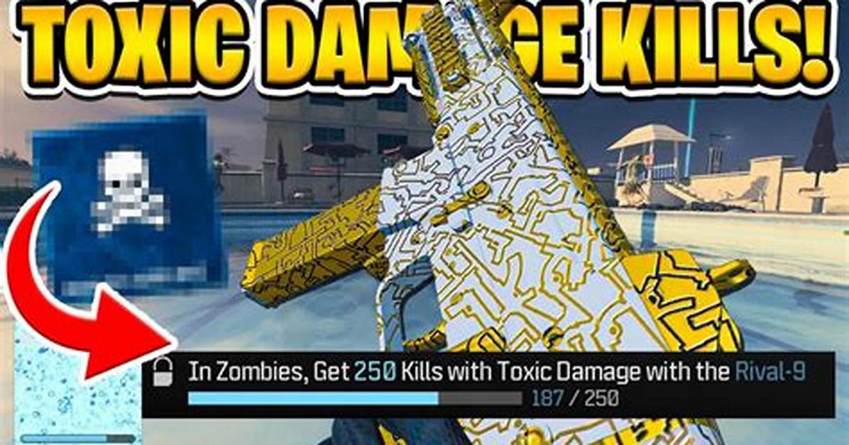 How to Get Toxic Damage Kills in Mw3 Zombies