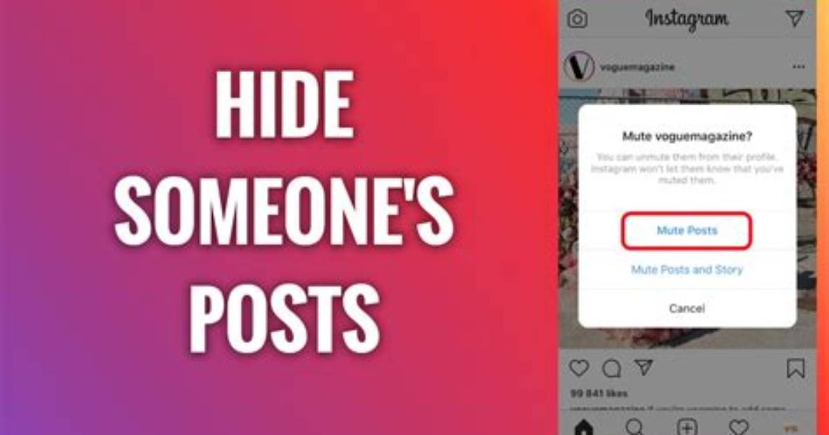 How to Hide Someones Posts on Instagram?