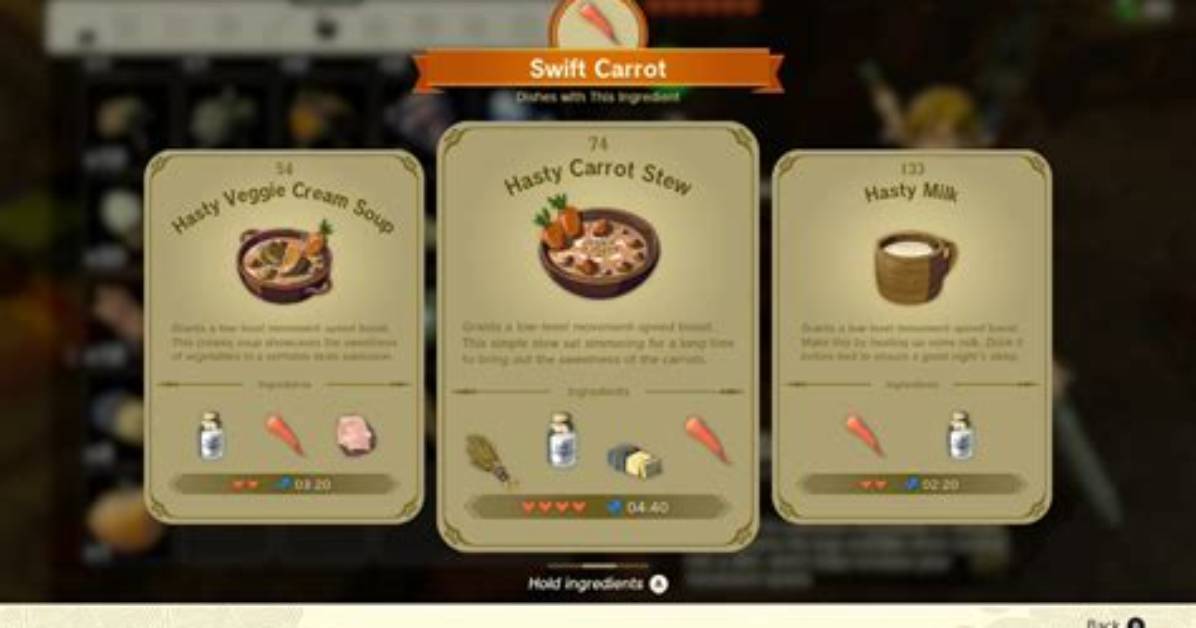 How to Make Carrot Stew in Tears of the Kingdom (Totk)