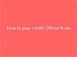 How to Play Lama | Official Rules