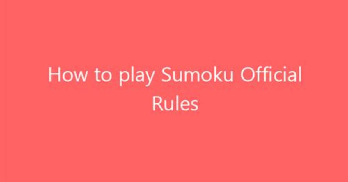 How to Play Sumoku | Official Rules