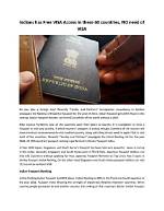 Indians Need No Visa to Enter These 62 Countries | Travel
