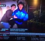Jim Cantore Knees College Kid in Crotch, Finishes Freezing Weather Report