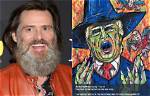 Jim Carrey Unveils Very Unflattering Painting of Sarah Huckabee Sanders
