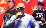 Joey Janela Jumps on Stage at Hulk Hogan’s Beach Shop to Sing Patriotic Song
