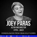 Joey Paras Obituary; Theater Actor and Comedian Joey Paras Has Passed Away.