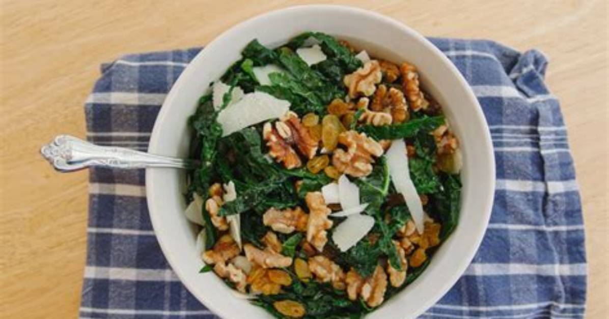 Kale Salad with Pecorino and Walnuts
