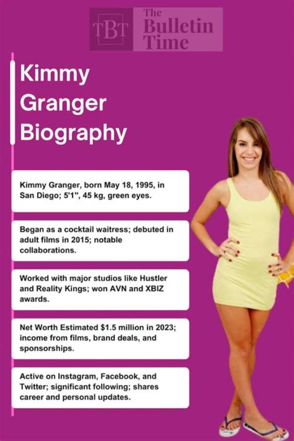 Kimmy Granger Biography, Age, Real Name, Early Life, Career, Family