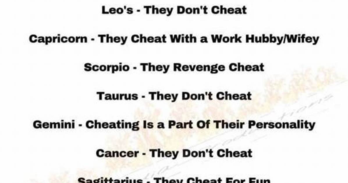 Know How Each Zodiac Sign Cheats on Their Partner: Get Ready to Be Shocked