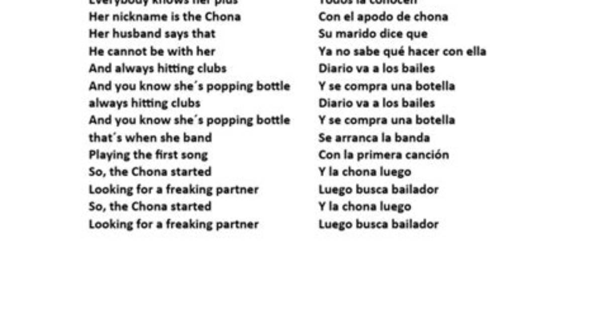 La Chona Lyrics in English- Meaning Explained [Updated 2023]