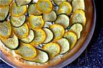 Lemony Zucchini Goat Cheese Pizza