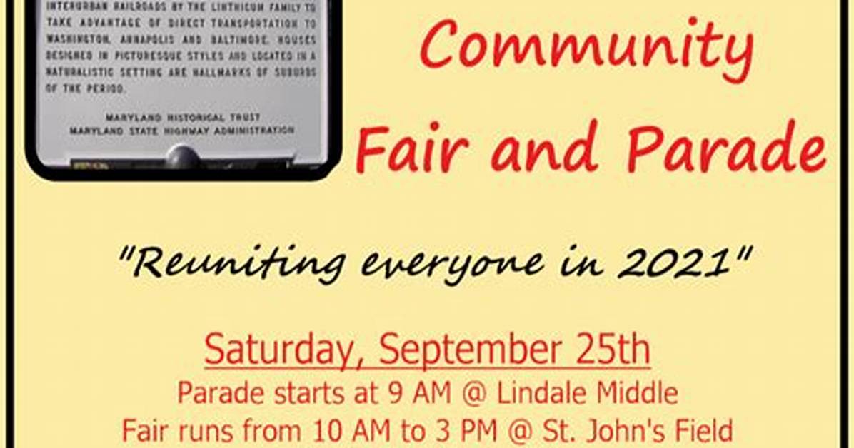 🎑 Linthicum Community Fair and Parade