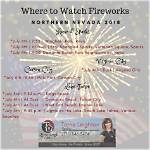 List of Northern Nevada Fireworks Displays, Holiday Events |