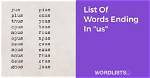 List of Words Ending with 'Sua'