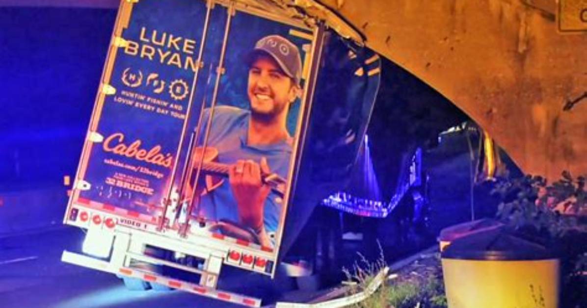 Luke Bryan's Tour Truck Damaged in Wreck