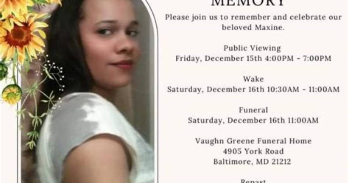 Maxine Redfern Obituary Parkville, Md: in Loving Memory of Woman Killed in Domestic Disturbance/Officer-Involved Shooting in Baltimore County