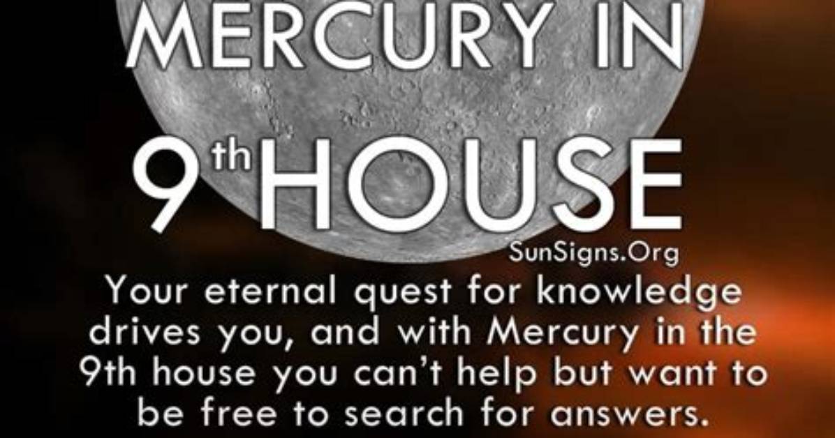 Mercury in Gemini in the 9Th House — Truly Divine