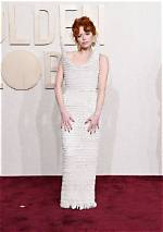 Natasha Lyonne in Schiaparelli 'Art Piece' Gown at Golden Globes 2024