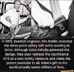 Nils Bohlin, the Volvo Engineer Who Saved Thousands of Lives