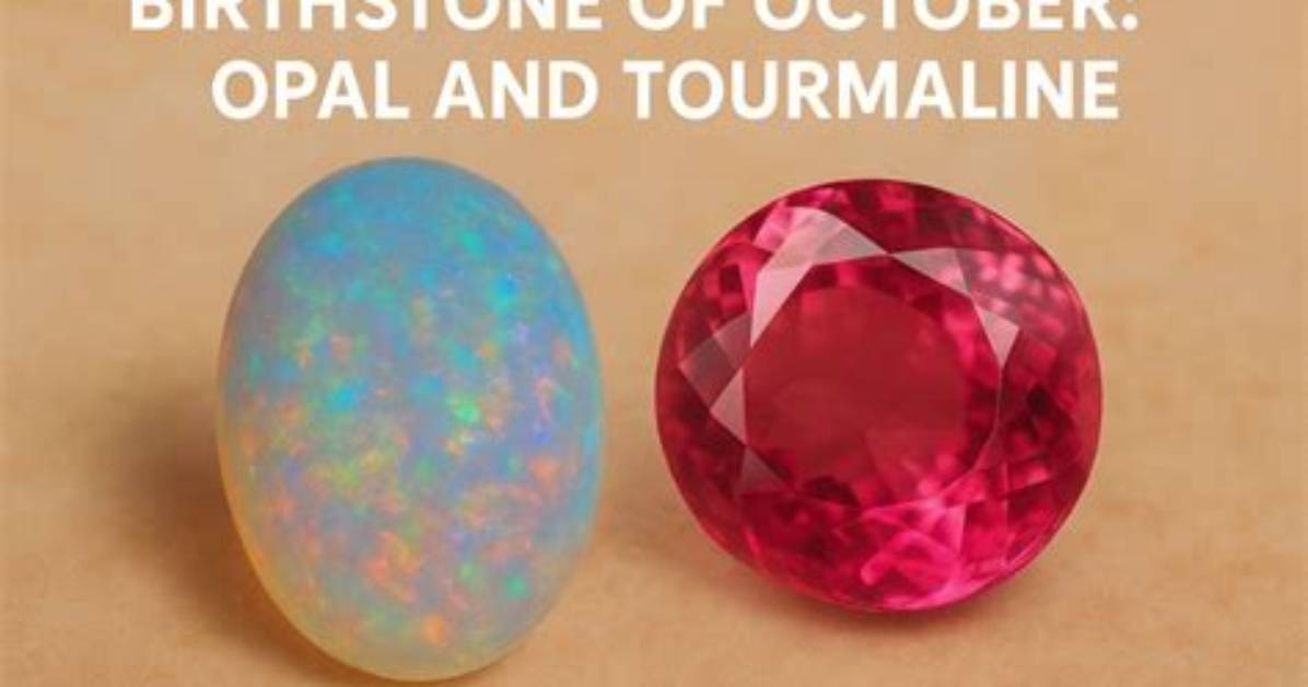 October Birthstone Jewellery: Opal and Tourmaline Jewellery Including Rings, Earrings, Necklaces and Bracelets