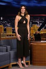 On “The Tonight Show, ” Mandy Moore Dazzled with a Matching Polka-Dot Dress and Heels