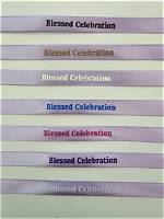 Personalized Ribbon for Martyrika or Bomboniera — Blessed Celebration