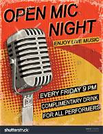 Poster Open Mic Night | Musical Poster