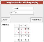 Regrouping Calculator