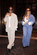 Rihanna Pairs Double Denim with a Peekaboo Bra for A$Ap Rocky Date Night