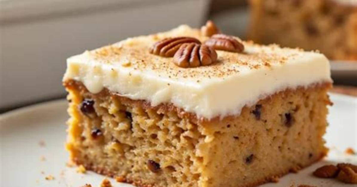 Roasted Apple Spice Sheet Cake