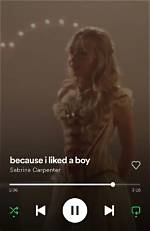 Sabrina Carpenter 'Because I Liked a Boy' Lyrics: Joshua Drama