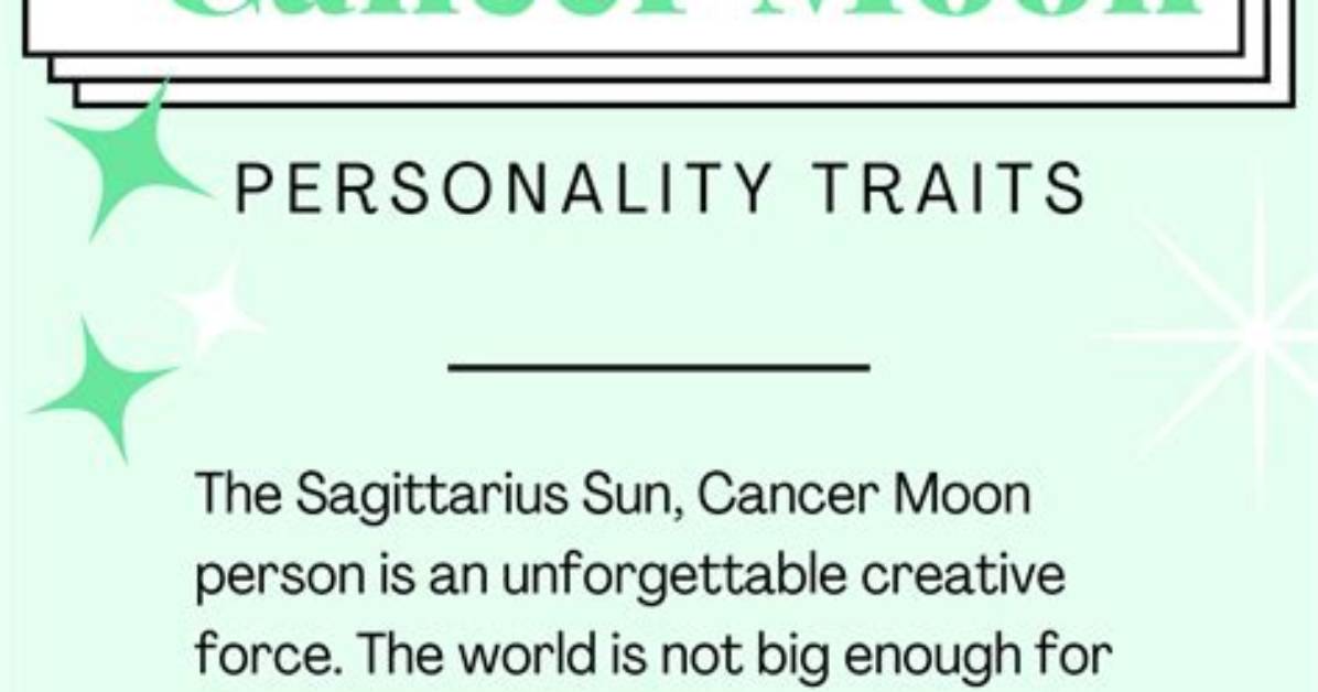 Sagittarius Sun with Cancer Moon and Sagittarius Rising — Truly Divine