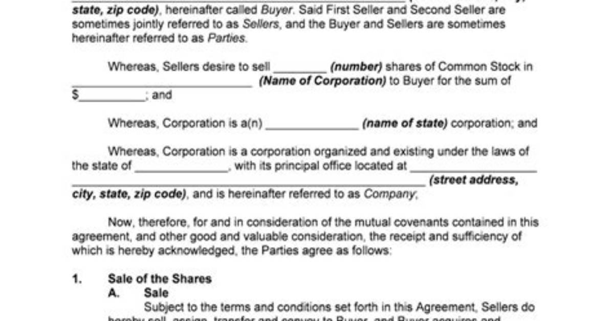 Sales and Purchase Agreement (Spa)