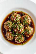 Scallion Meatballs with Soy-Ginger Glaze
