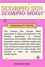 Scorpio Sun with Scorpio Moon and Scorpio Rising — Truly Divine