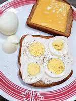 Sliced Egg Sandwich