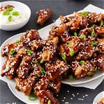 Sticky Sesame Chicken Wings