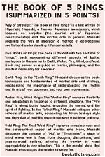 Summary: the Book of Five Rings: a Classic Text on the Japanese Way of the Sword by Miyamoto Musashi, Thomas Cleary