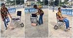 Talented Nigerian Man Invents Foldable Electric Wheelchair Using Locally-Sourced Materials