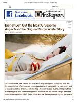 The Gruesome Details That Disney Left out of Snow White
